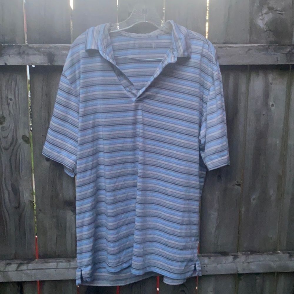 Walter Hagen stripped polo shirt sz. L